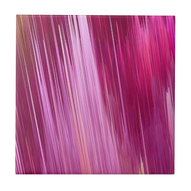 Azulejo Patrón de pincel rosa de mosaico cerámico (Frente)