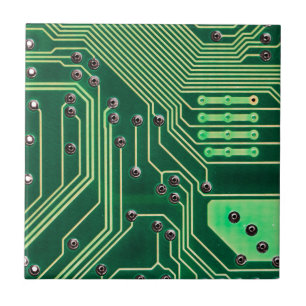 Azulejo Patrón de placa del circuito verde