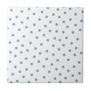 Azulejo Patrón de Polkadot Azul