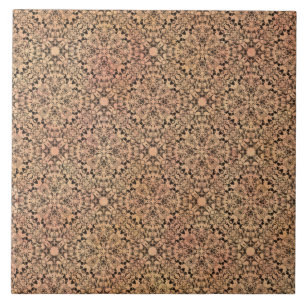 Azulejo Patrón de puntas rosadas, rosas, grises y negras