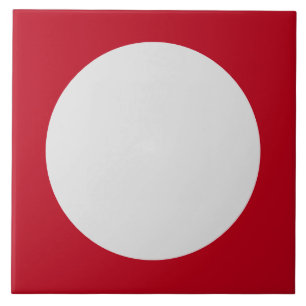Azulejo Patrón de puntos de la Polka Roja y Blanca Tile