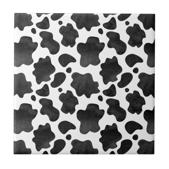 Azulejo Patrón de puntos de vaca Impresión de animales bla (Frente)