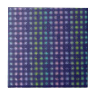 Azulejo Patrón de puntos holográficos irlandeses