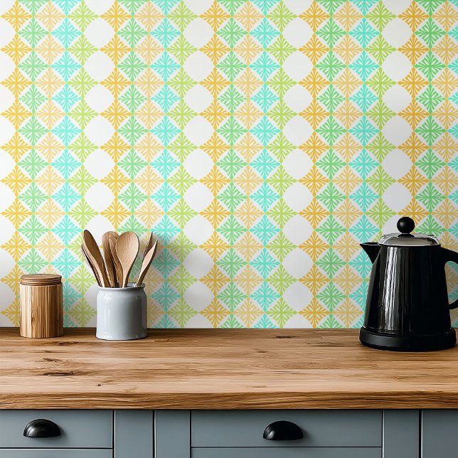 Azulejo Patrón de punzonado cítrico de verano de arte deco (Subido por el creador)