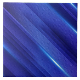 Azulejo Patrón de rayas con gradiente azul brillante