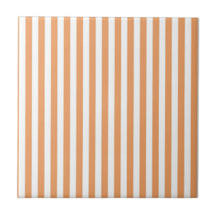 Azulejo Patrón de rayas naranjas minimalista moderno de ve