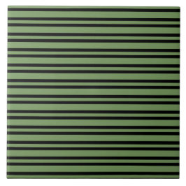 Azulejo Patrón de rayas negras verdes