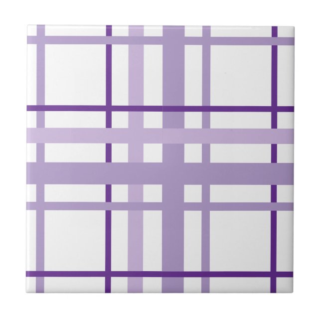 Azulejo Patrón de rayas púrpura (Frente)