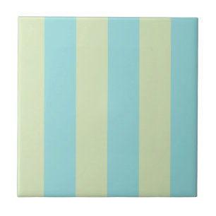 Azulejo Patrón de rayas suaves pastel – Crema de lima y la