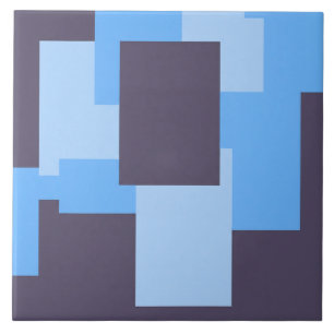 Azulejo Patrón de rectángulo azul + violeta