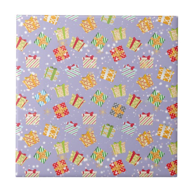 Azulejo patrón de regalos de Navidad (Frente)