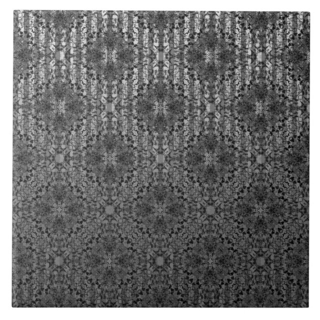 Azulejo Patrón de Regencia de Hollywood Gris Gris Gris Gri (Frente)