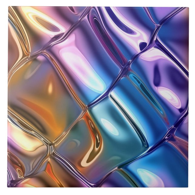 Azulejo Patrón de Relieve metalizado falso de Guay (Frente)