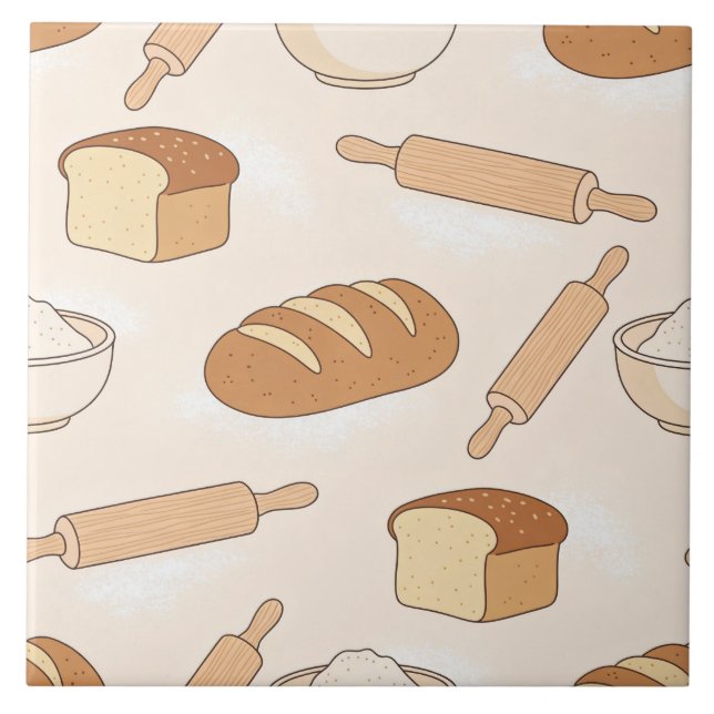 Azulejo Patrón de repostería acogedor (Frente)