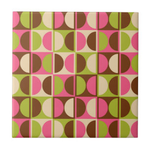 Azulejo Patrón de resumen geométrico moderno de mediados d