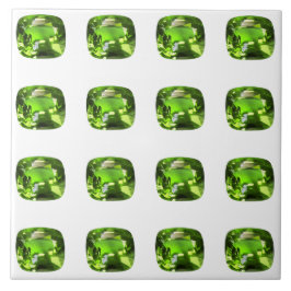 Azulejo Patrón de resumen verde