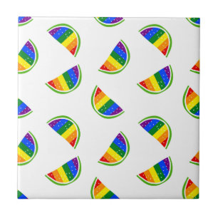 Azulejo Patrón de sandía arco iris