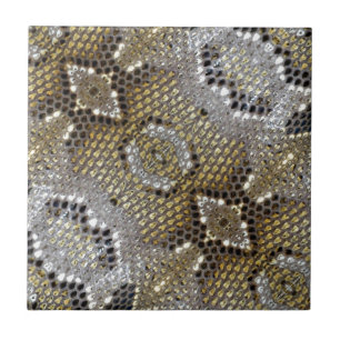 Azulejo Patrón de serpiente python impreso en un animal de