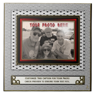 Azulejo Patrón de shell japonés + mosaico de fotos (person