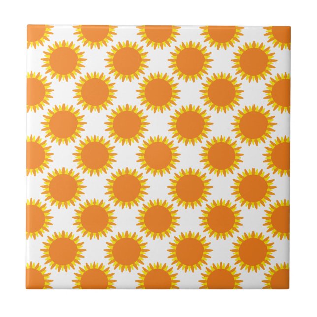Azulejo Patrón de sol  (Frente)
