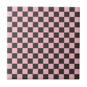 Azulejo patrón de tablero ajedrezado de flor de cerezo