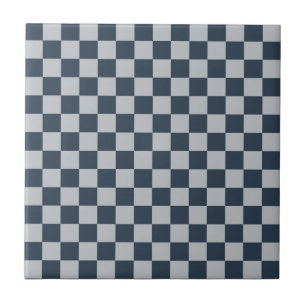 Azulejo patrón de tablero ajedrezado de hielo negro