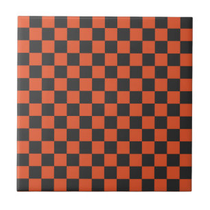 Azulejo Patrón de tablero de ajedrez de brasas y cenizas