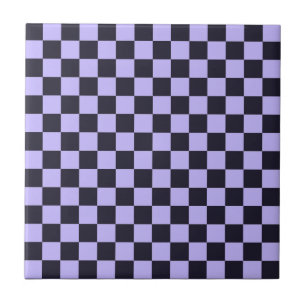 Azulejo patrón de tablero de ajedrez de lila francés