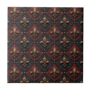 Azulejo Patrón de talla de madera gótica (2)