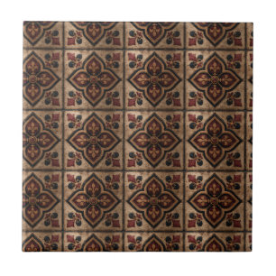 Azulejo Patrón de talla de madera gótica (3)