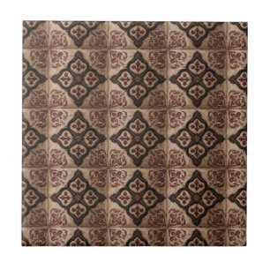 Azulejo Patrón de talla de madera gótica (5)