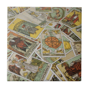 Azulejo Patrón de tarjetas Tarot