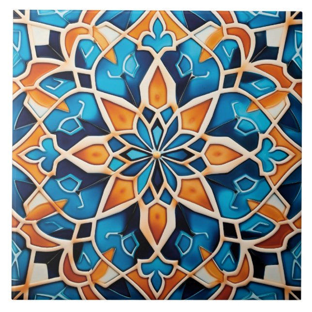 Azulejo Patrón de temática marroquí de Guay (Frente)