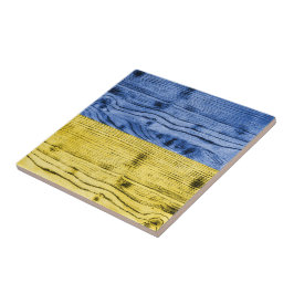 Azulejo Patrón de textura de madera azul amarilla de la ba