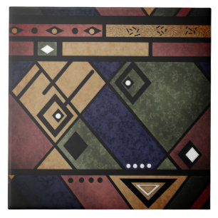 Azulejo Patrón de textura tradicional africano sin soldadu