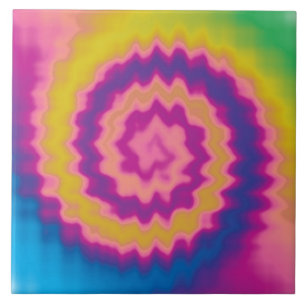 Azulejo Patrón de tintes retro colorido y burro