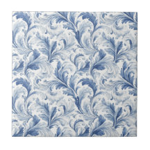 Patrón de Toile de País Francés Azul