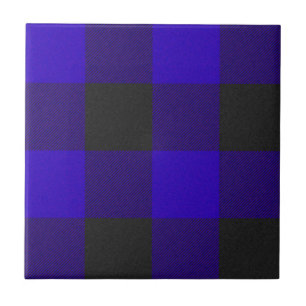 Azulejo Patrón de tracción azul azul tuartán trenzado e