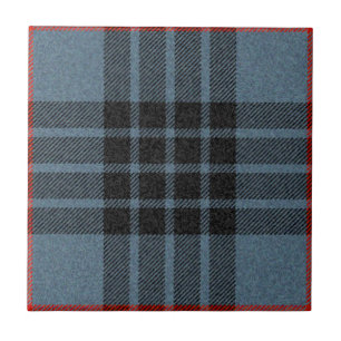 Azulejo Patrón de tracción de tartán azul MacKay