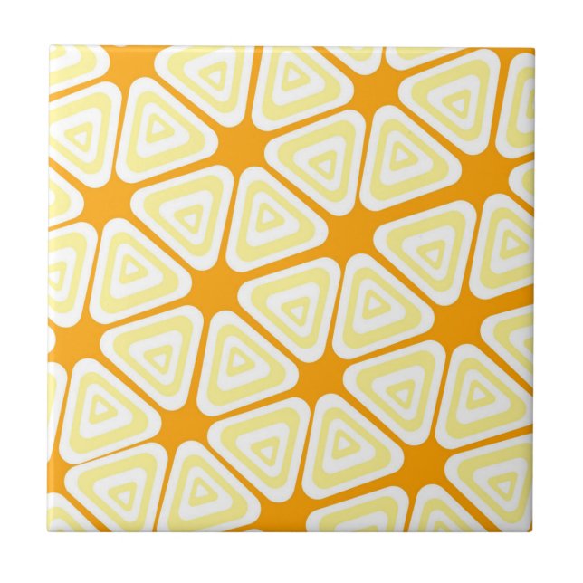 Azulejo Patrón de triángulo amarillo (Frente)