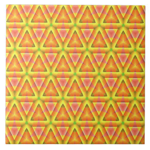 Azulejo Patrón de triángulo de color amarillo dorado