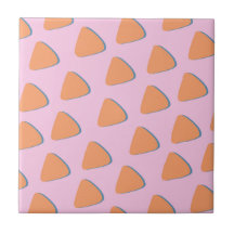 Patrón de triángulo de Naranja rosa