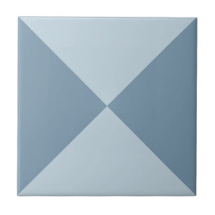 Azulejo Patrón de triángulo geométrico abstracto azul mode
