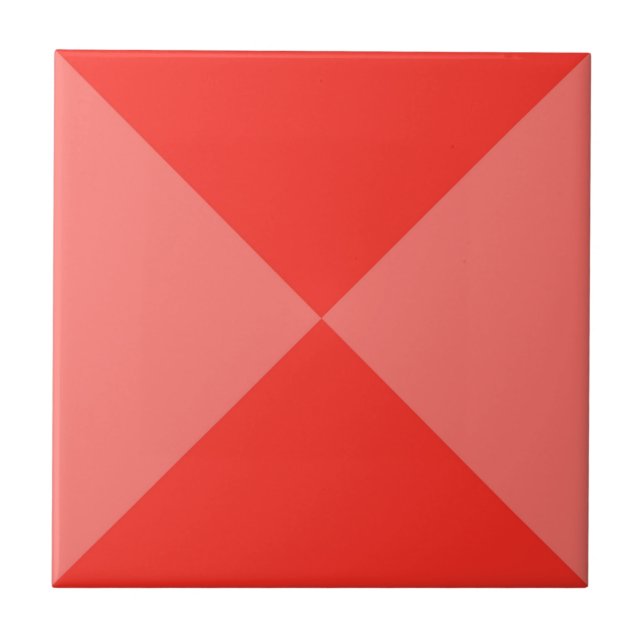 Azulejo Patrón de triángulo geométrico rojo abstracto mode (Frente)