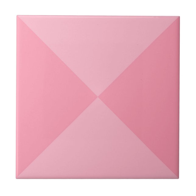 Azulejo Patrón de triángulo geométrico rosa abstracto mode (Frente)
