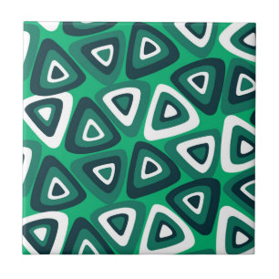 Azulejo Patrón de triángulo verde