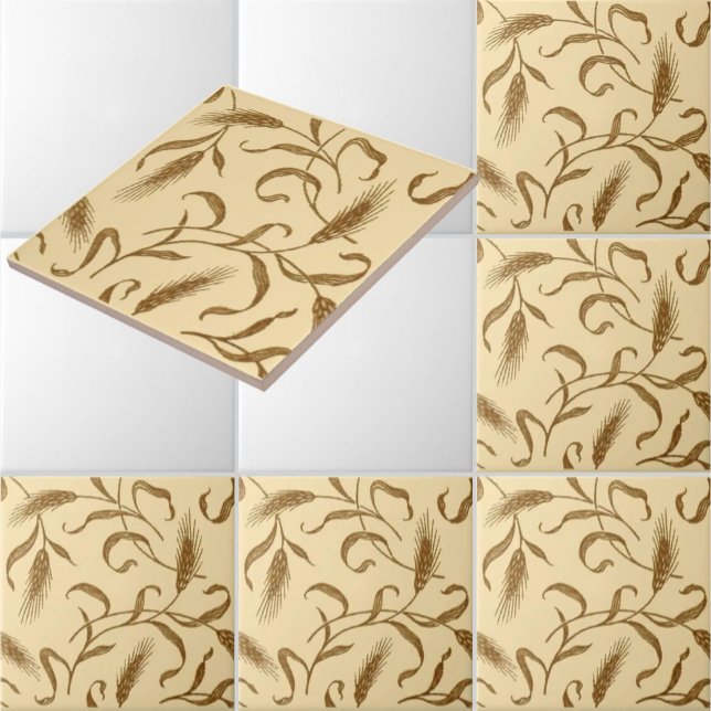 Azulejo Patrón de trigo vintage 1905 (Subido por el creador)