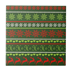 Azulejo Patrón de vacaciones de Navidad