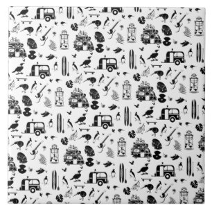 Azulejo patrón de verano kiwi TRANS