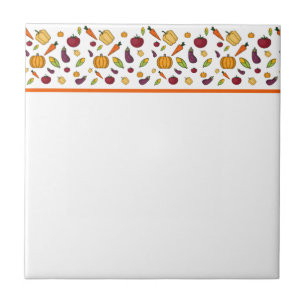Azulejo Patrón de verduras cortas